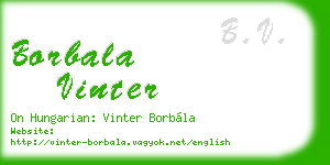 borbala vinter business card